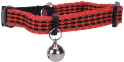 Immagine prodotto di Collare in nylon per gatti, 31 cm, con campanello, rosso