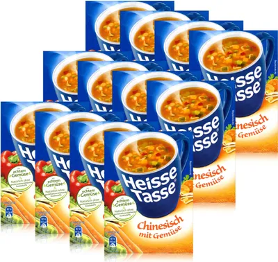 Produktbild von Heisse Tasse Chinesisch mit Gemüse 3 Beutel á 11,3g (12er Pack)