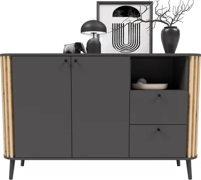 Produktbild von Pure Sideboard Grau / Artisan Eiche