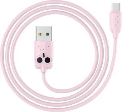 Produktbild von HOCO USB Kabel KX1 USB-C 1m Rosa – Hochwertig KP22747