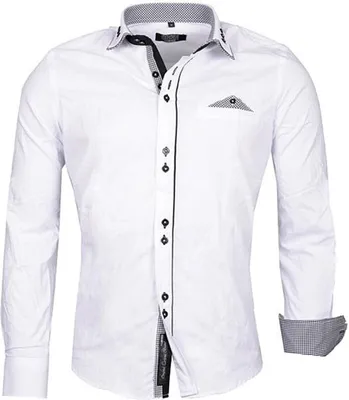 Produktbild von Brandneu Designer Herrenhemd CARISMA Weiß uni CRM8249 S