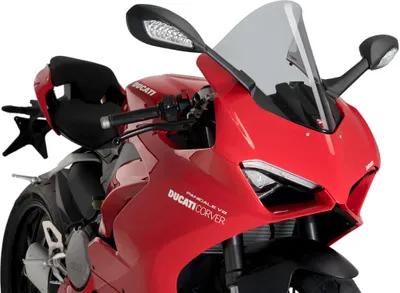 Image de PUIG r-racer smoked clear screen ABE approved for Ducati