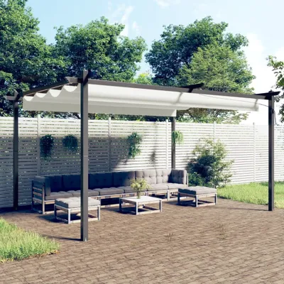 Obrázok produktu pre Altánok Living Store so zaťahovacou strechou 4x3 m krémový