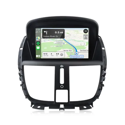 Image de Autoradio 2+32G Android 13 CarPlay Android Auto pour Peugeot 207 2006-2015 WIFI 4-core GPS NAVI RDS SWC DAB
