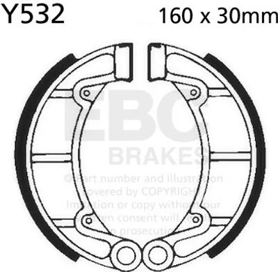 Immagine prodotto di Ganasce freno EBC Y532 (1 set)