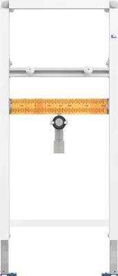 Produktbild von CONEL VIS Waschtischelement fürTrockenbau und Einlochbatterie mit Wandhalter BH: 1120 mm
