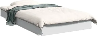Zdjęcie produktu dla vidaXL Rama łóżka biała 90x190 cm materiał drewnopochodny