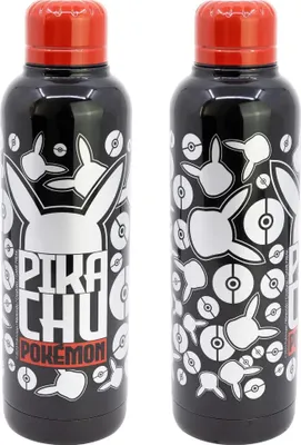 Produktbild von Pokemon Pokeball Edelstahl Thermo Wasserflasche Trinkflasche Flasche 515 ml