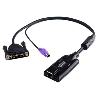 Produktbild von ATEN KA7130, Schwarz, 13W3 + PS/2, RJ-45, Männlich/Weiblich, Kunststoff, 120 g