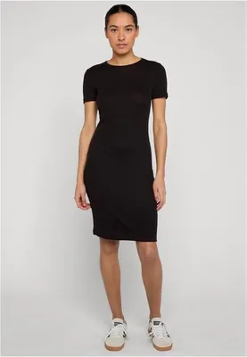 Produktbild von Urban Classics Kurzes Kleid Damen Ladies Basic Slim Fit T-Shirt Dress schwarz M