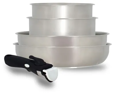 5-teiliges Edelstahl-Kochset, Töpfe & Pfannen, 16-26 cm