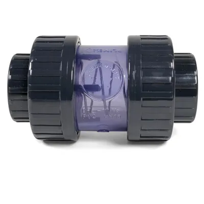 Produktbild von PVC Rückschlagventil, federbelastet, transparent 63mm