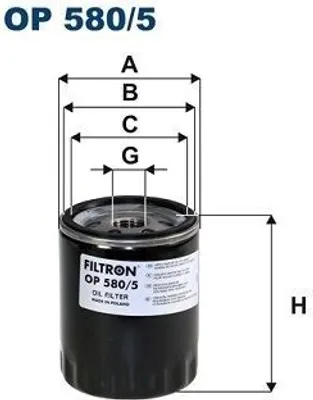 Zdjęcie produktu dla Ölfilter FILTRON OP 580/5