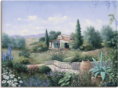 Produktbild von ARTland Leinwandbild Italienischer Sommer Größe: 80x60 cm