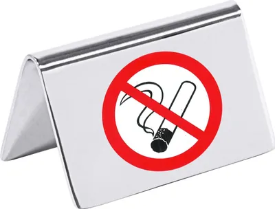 Produktbild von Nichtraucher-Aufsteller mit 3 cm Aufkleber "Nichtraucher".