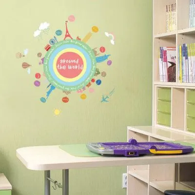 Immagine prodotto di Adesivi murali con mappe del mondo per bambini