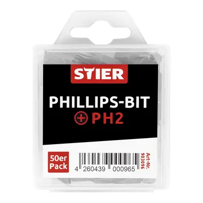 Produktbild von STIER Phillips-Bit-Großpackung PH2 50 Stk