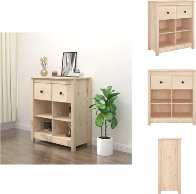 Immagine prodotto di vidaXL Credenza 70x35x80 cm in pino massiccio - Credenze