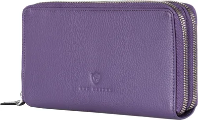 Produktbild von Leder Geldbörse mit RFID Schutz für Damen und Herren Portemonnaie aus echtem Nappaleder mit 16 Kartenfächern Münzfach langlebig elegant