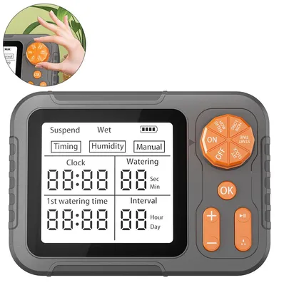 Produktbild von Automatisches Bewässerungssystem für Zimmerpflanzen, Indoor Tropfbewässerung mit Timer & Akku, bis zu 15 Pflanzen, programmierbar
