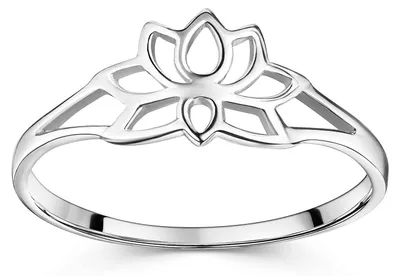 Produktbild von MATERIA by Matthias Wagner Lotusblume Ring aus 925 Sterling Silber 51 54 57 59 62 in Schmucketui SR-57