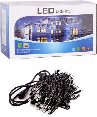 Produktbild von Lichterkette 100 LED 10m Gelbes Licht Weihnachtsbeleuchtung Innen Deko Stromkabel
