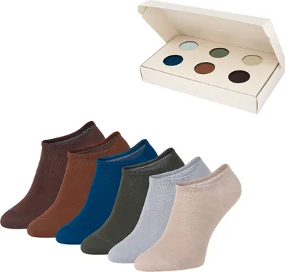 Produktbild von Sneaker Socken für Damen & Herren Kurze Baumwollsocken, 36-40, earth box