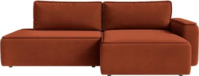 Produktbild von FEDVE Ecksofa Sarro aus Velvet mit Schlaffunktion, Silber