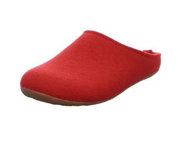 Image de Haflinger Femme Pantoufle Homme Everest Fundus 481024, Taille:39 EU, Couleur:Rouge