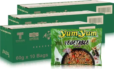Produktbild von Yum Yum Instant Nudeln Gemüse 60g - VEGETABLE - Fertiggericht (30er Pack)