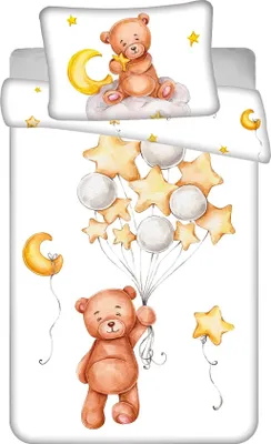 Produktbild von Jerry Fabrics Bettwäsche Teddybär Niedlich Baby 100x135, 40x60 cm