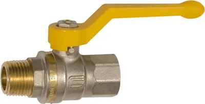 Produktbild von Riegler Kugelhahn DIN EN 331, DVGW, MS vern., Handhebel, IG/AG, Rp/R 1/4