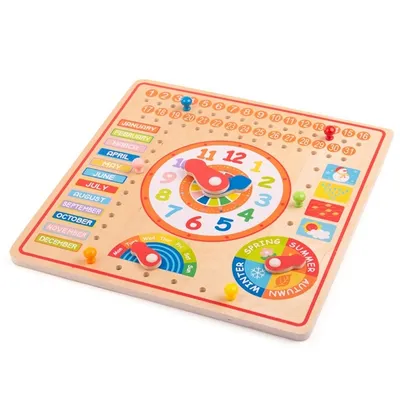 Obrázek produktu pro Bigjigs Toys Kalendář s hodinami