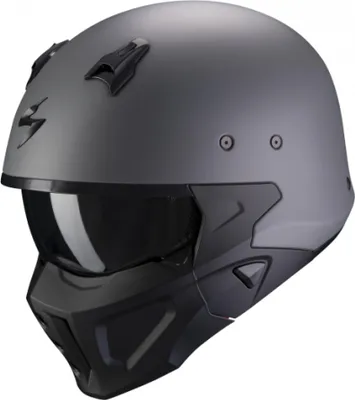 Zdjęcie produktu dla Kask motocyklowy SCORPION COVERT-X solid matowy cementowo-szary XL
