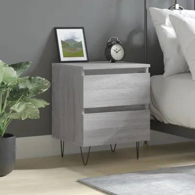 Obrázek produktu pro vidaXL Noční stolek Grey Sonoma 40x35x50 cm výrobek ze dřeva