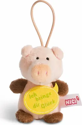 Produktbild von Nici Schwein Plüsch 8cm Loop Ich bringe dir Glück,