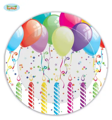 Produktbild von 8 Papp Teller für Geburtstag Party