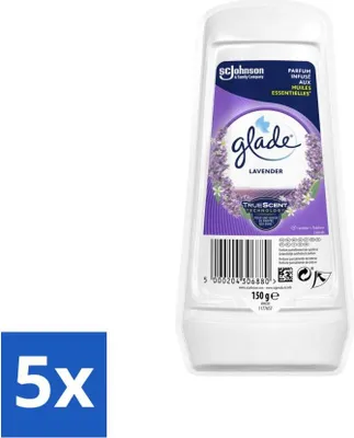 Zdjęcie produktu dla Glade - Gel - Tranquil Lavender & Aloe - 150 g - Value pack - 5 sztuk