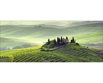 Produktbild von Glasbild Tuscany twilight 80x30 cm