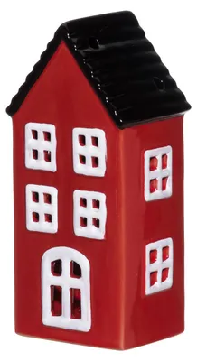 Produktbild von Keramik-Lampion Haus COPENHAGEN mit LED-Beleuchtung, 6,5 x 8 x 17 cm
