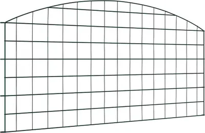 Productafbeelding van Maison Exclusive - Set van 5 vijverafscheidingen, 100 x 50 cm, staal, groen