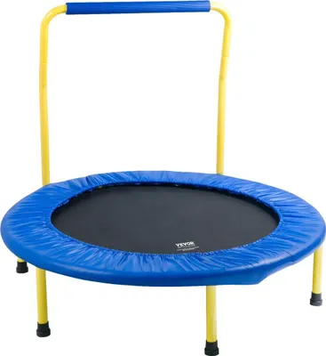 Obrázok produktu pre 3FT trampolína pre deti, 36" trampolíny vnútorné/vonkajšie trampolíny pre batoľatá, skladacie mini trampolíny pre bábätká s penovou rukoväťou, rekreačné trampolíny ako darček k narodeninám pre deti od 3 rokov