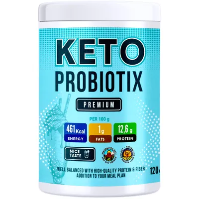 Produktbild von Keto Probiotix Pulver Diät Protein Gewichtsreduktion Gewichtsverlust gesunde Ernährung Figur 120g