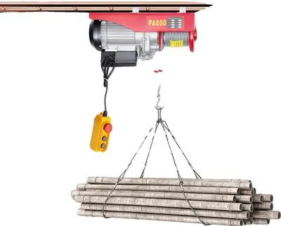 Produktbild von Elektrischer Winden, 800 kg Tragfähigkeit, 1350-1450W Motor, 10 m/min Hubgeschwindigkeit, IP40 Schutz, leiser Betrieb