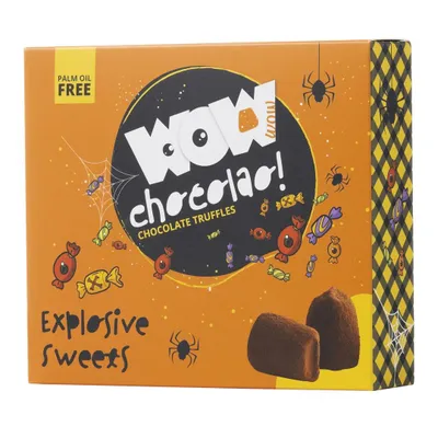 Produktbild von WOW Chocolao! Knisternde Halloween-Schokoladentrüffel, XL-Box 250 g