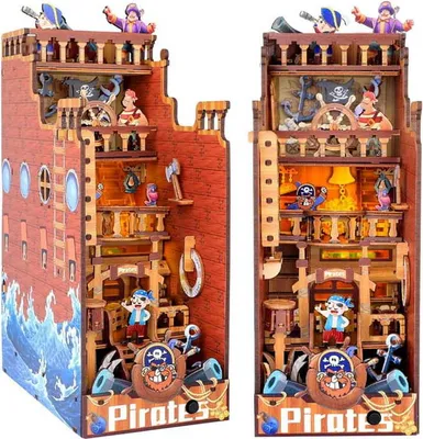 Produktbild von Book Nook Miniaturhaus - Pirateninsel