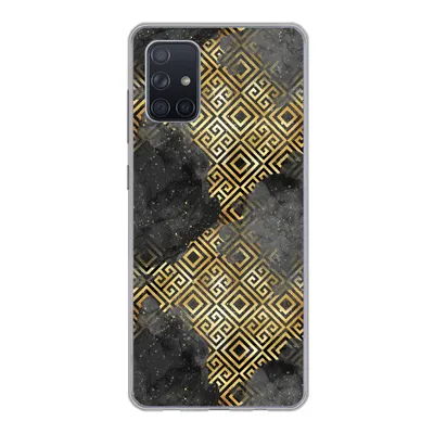Produktbild von MuchoWow® Handyhülle Schutzhülle Hülle für Samsung Galaxy A51 5G Gold - Marmor - Muster Silikon Softcase Handy Hülle - Abbildung