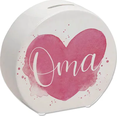 Produktbild von Oma-Herz Spardose mit Spruch Oma