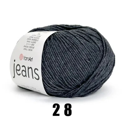 Produktbild von YarnArt Jeans (50g/160M) 28 schwarz
