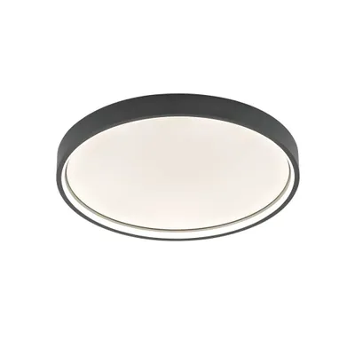 Produktbild von Wofi LED Deckenleuchte Dubai rund Ø45cm Dunkelgrau 27,5W 2400lm warmweiß 3000K 3-Stufen dimmbar